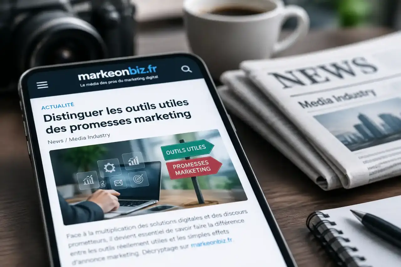 Actualité digital markeonbiz.fr : distinguer les outils utiles des promesses marketing