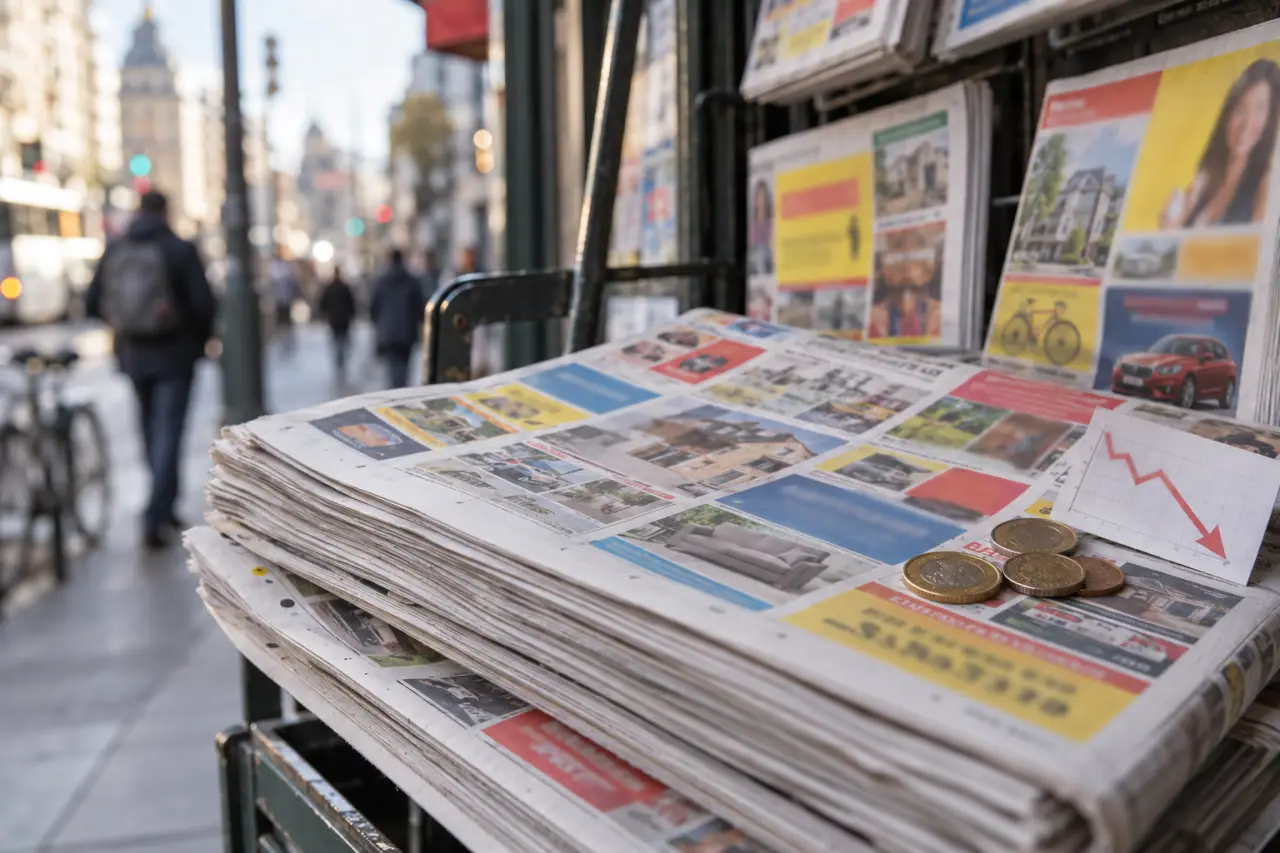 Les journaux gratuits vivent surtout de la publicité, avec une rentabilité sous pression