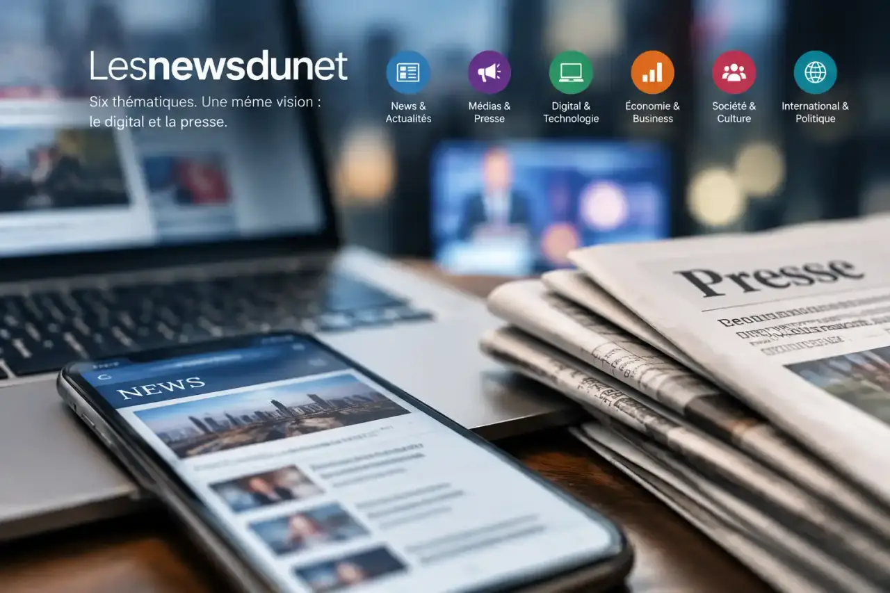 Lesnewsdunet couvre six thématiques, avec une dominante digitale et presse