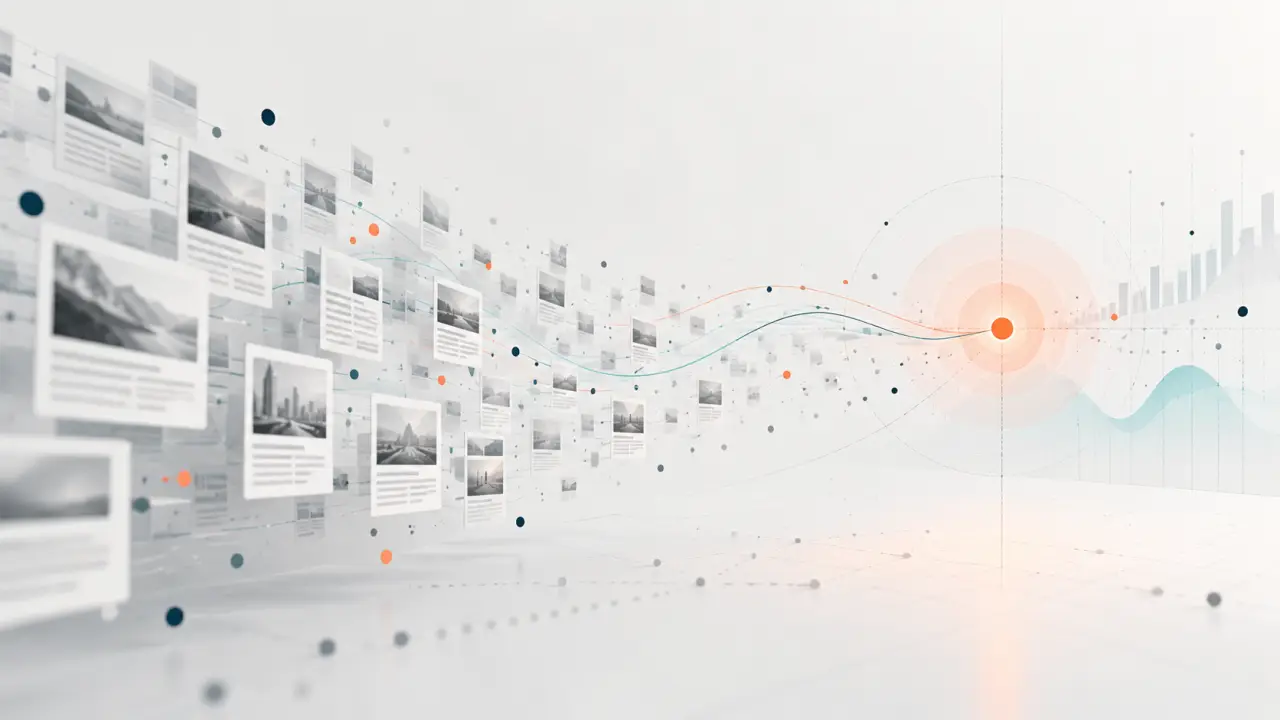 Tableau de bord de veille presse illustrant l'apparition de tendances dans l'actualité