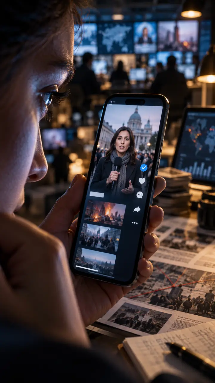 Quel impact la vidéo verticale a-t-elle sur l’actualité : attention, confiance et profondeur ?