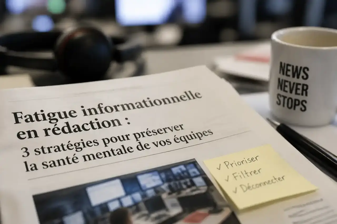 Fatigue informationnelle en rédaction : 3 stratégies pour préserver la santé mentale de vos équipes