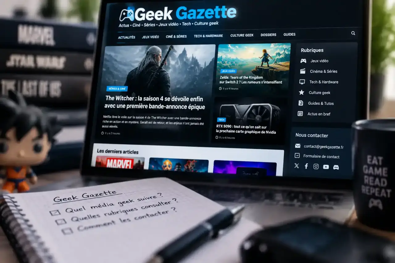 Geek Gazette : quel média geek suivre, quelles rubriques consulter et comment le contacter ?