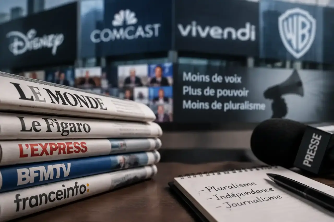 La concentration des médias fragilise le pluralisme et l’indépendance journalistique