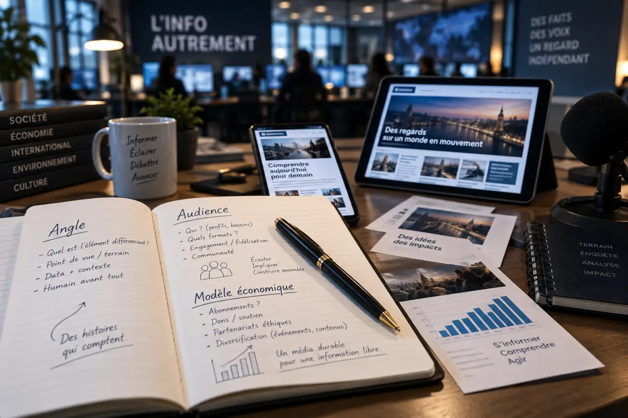 Créer un média d’actualité en ligne indépendant : commencez par l’angle, l’audience et le modèle économique